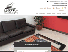 Tablet Screenshot of hotelramosmejia.com.ar